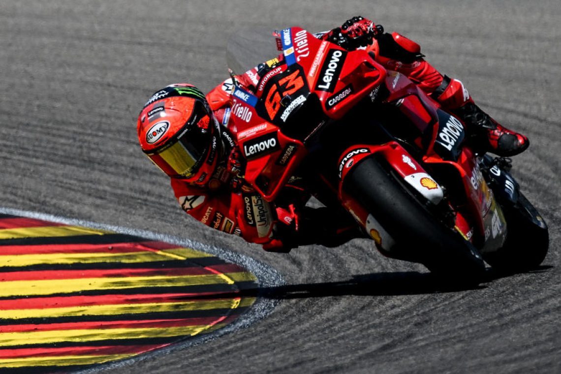 Bagnaia s prvega startnega mesta na VN Nemčije