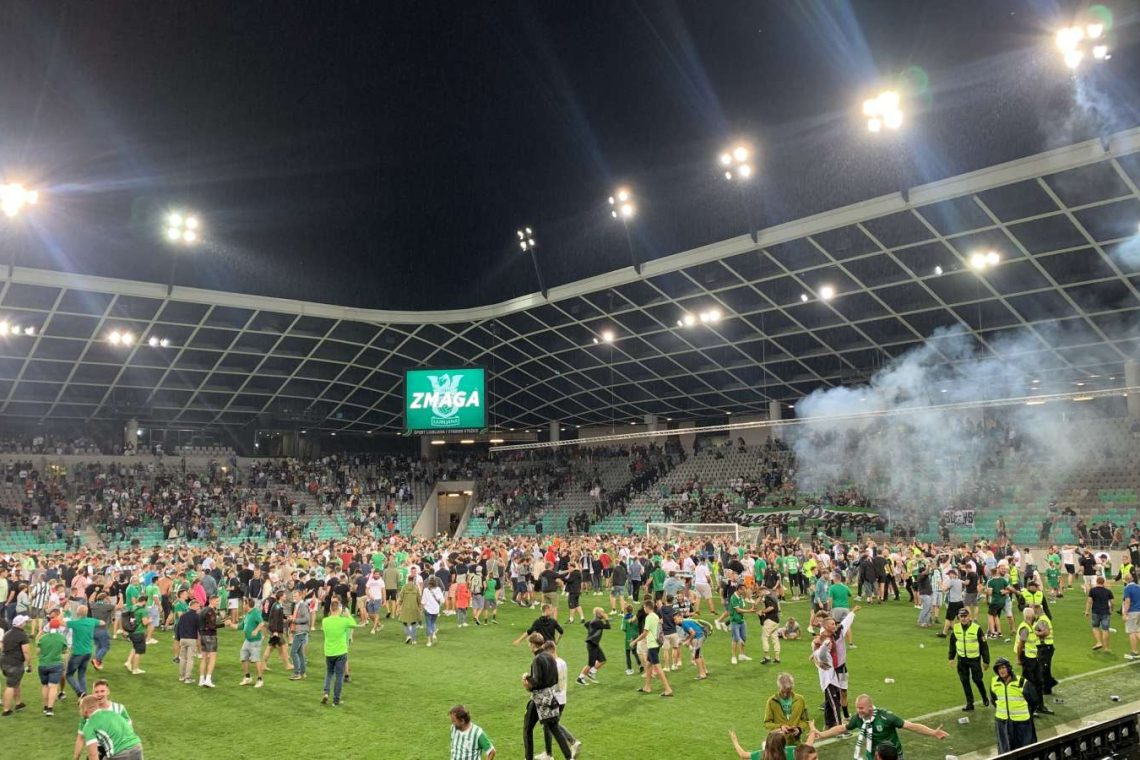 Olimpiji po vdoru navijačev Uefa naložila 20.000 evrov kazni