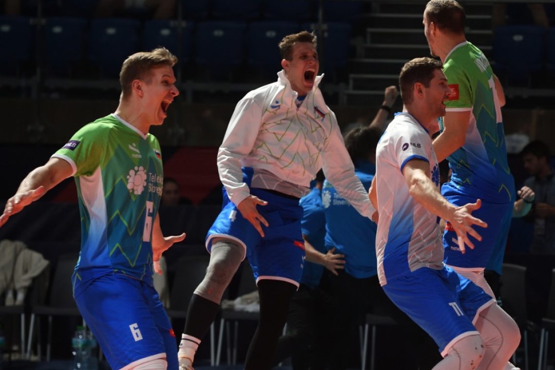 Slovenski odbojkarji danes z Ukrajino za polfinale v Rimu