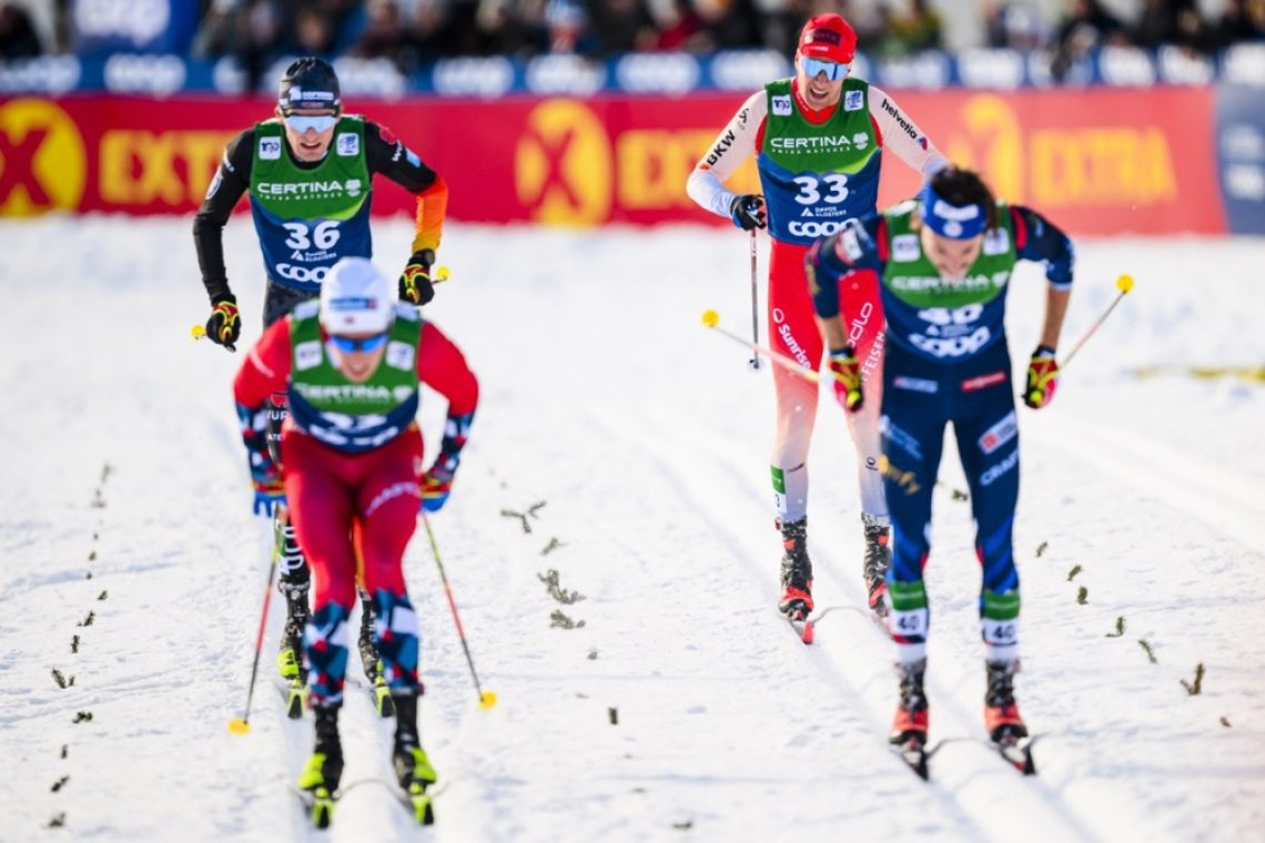 Norvežanom trojna zmaga na zasledovanju v Davosu