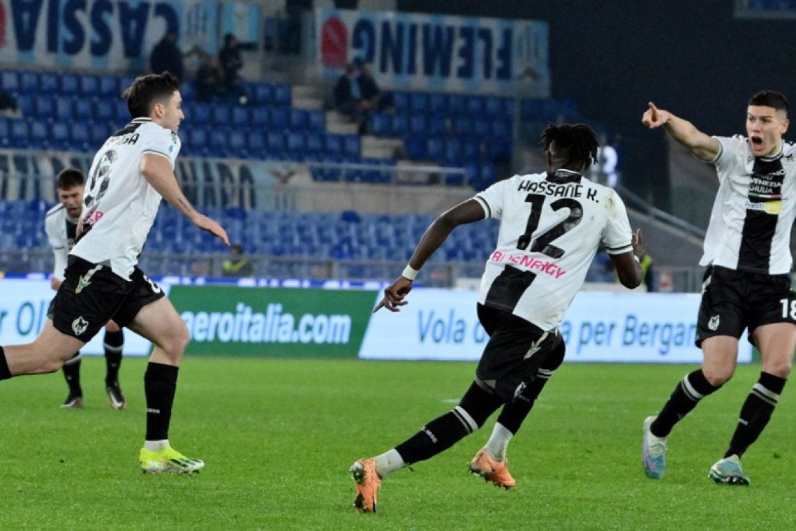 Udinese ob Bijolovi vrnitvi zmagal v Rimu