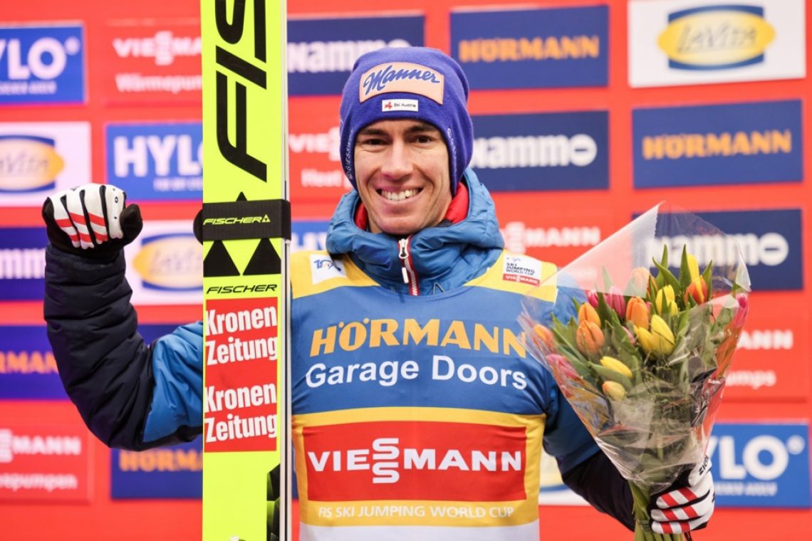 Štirje Avstrijci na vrhu Trondheima, Peter Prevc peti