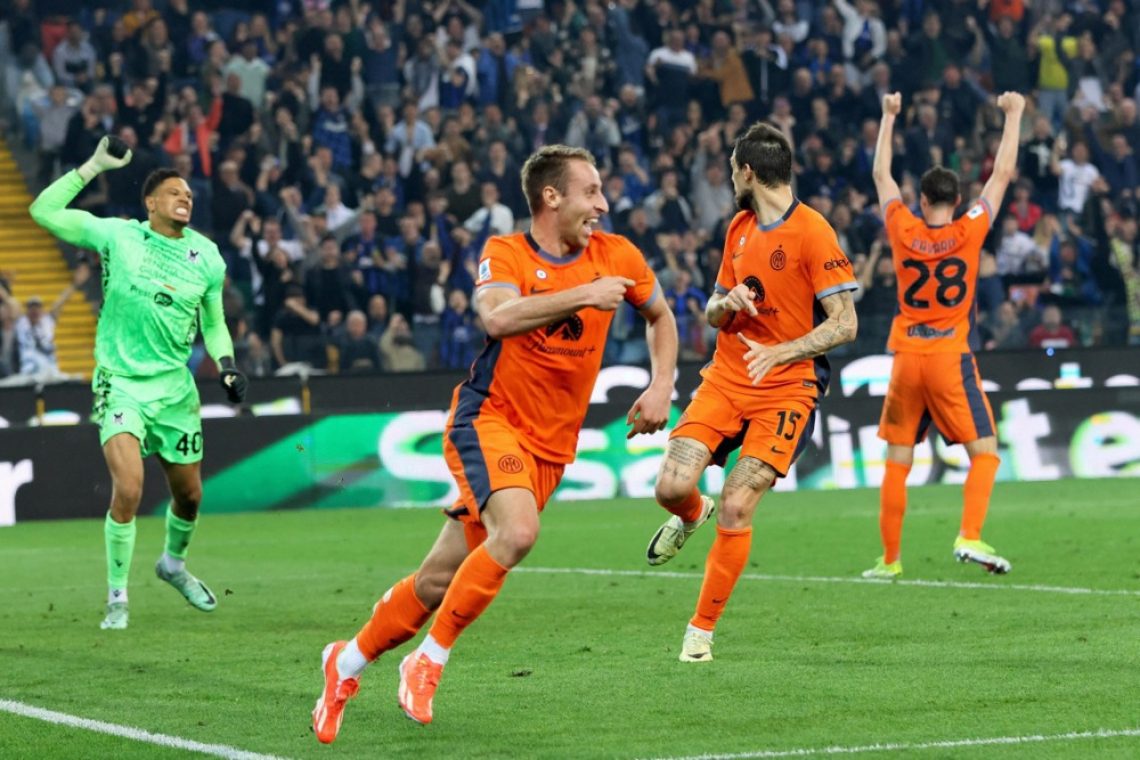 Inter v sodnikovem dodatku do zmage v Vidmu