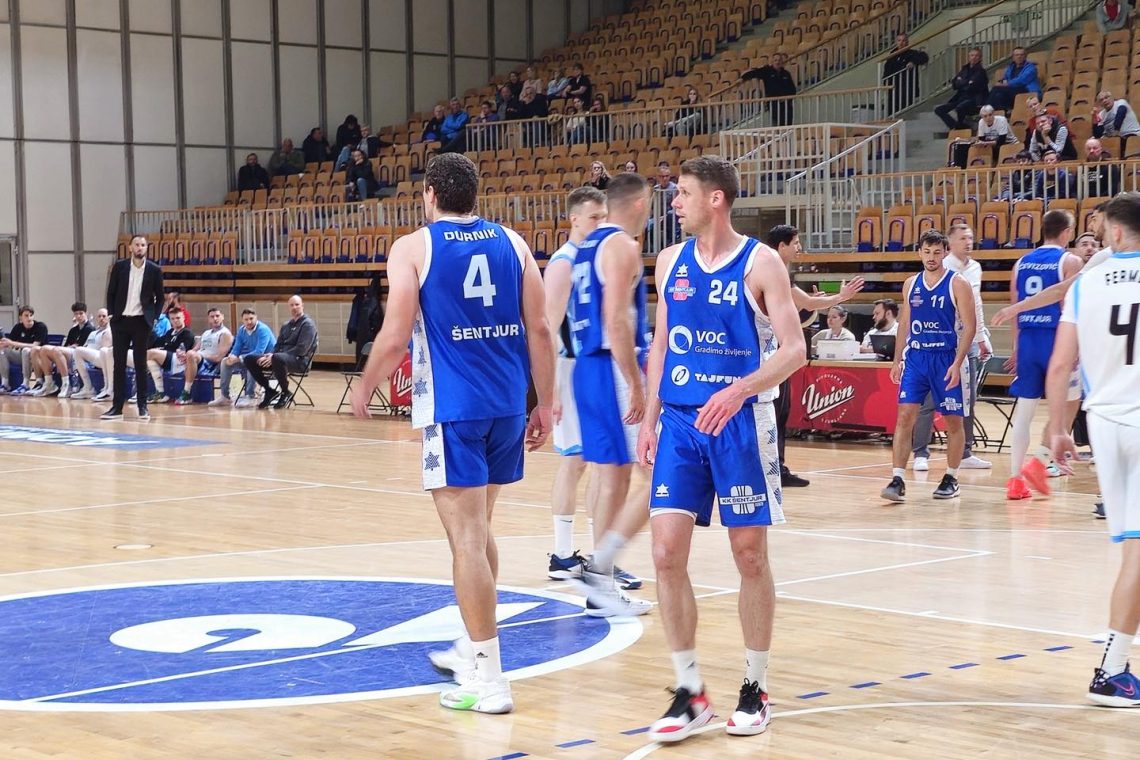 Košarkarji Šentjurja so premagali Ilirijo s 76:74