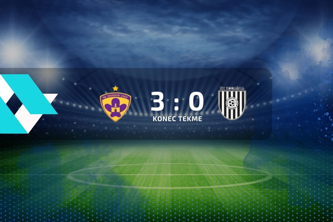 Nogometaši Maribora so doma premagali Rogaško s 3:0