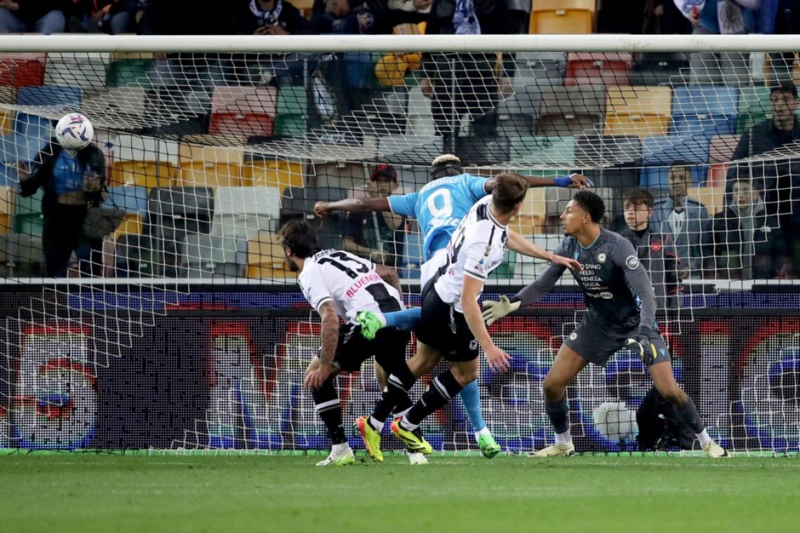 Udinese ob koncu do remija proti Napoliju