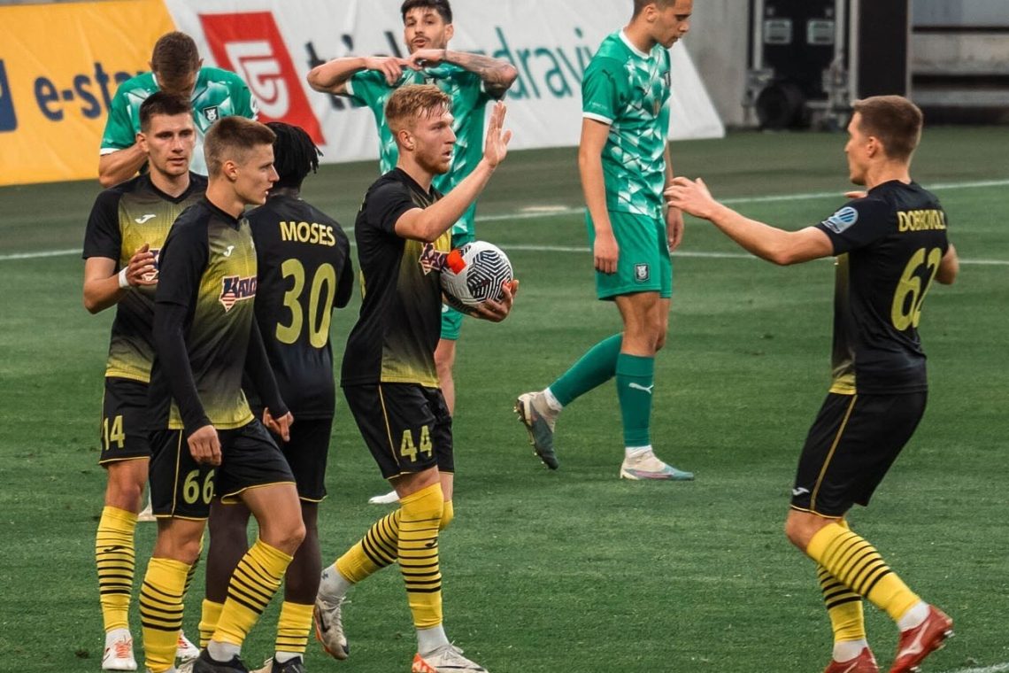 Nogometaši ljubljanske Olimpije so premagali Kalcer Radomlje 2:0