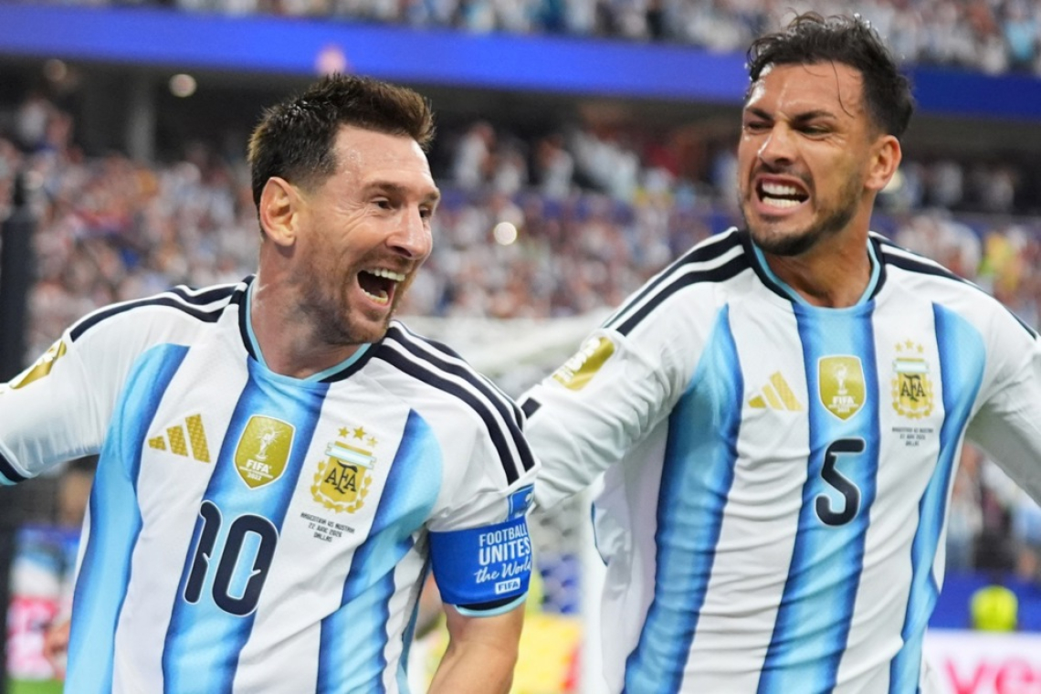 Argentina z novim rekorderjem Messijem do nove zmage