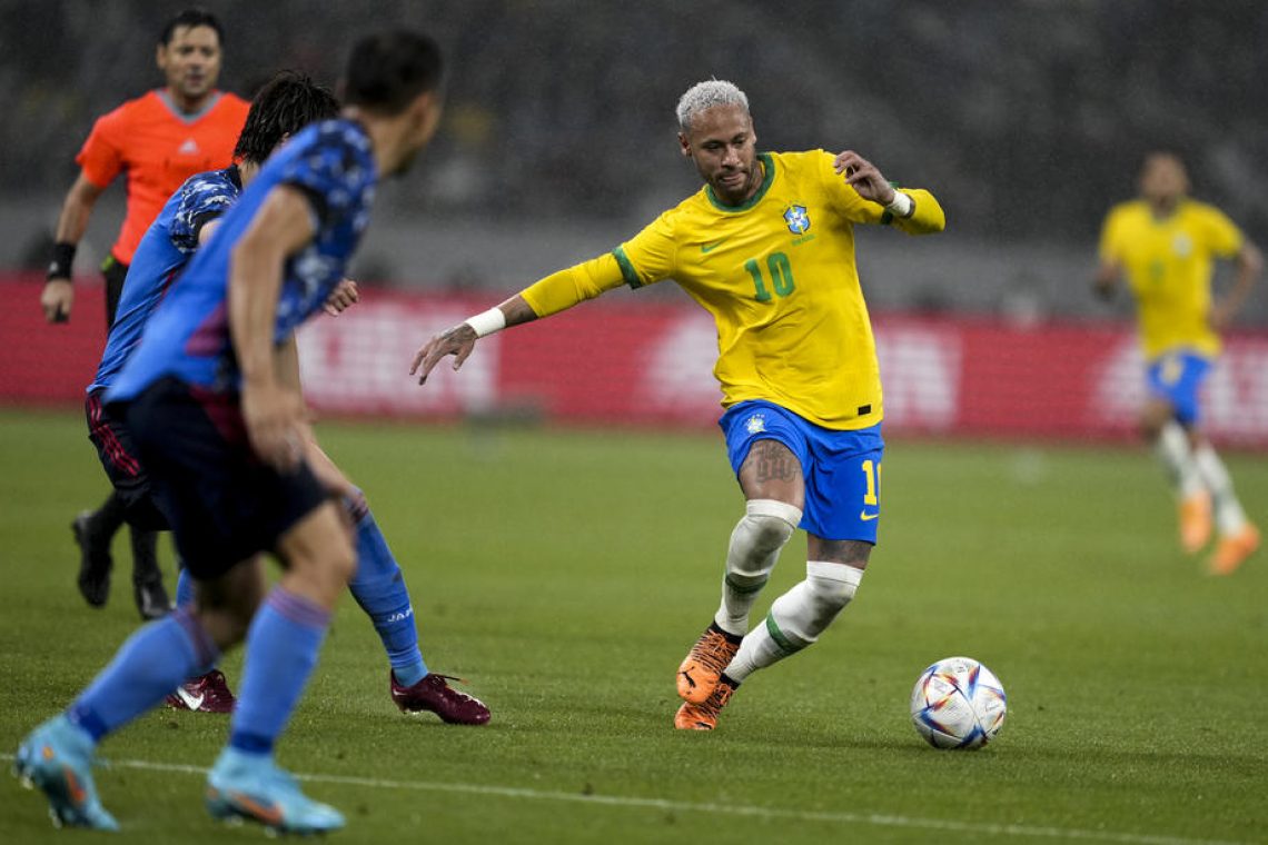 Neymar zadel za zmago Brazilije na Japonskem