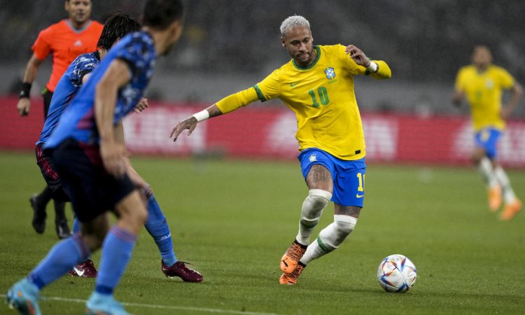 Neymar zadel za zmago Brazilije na Japonskem
