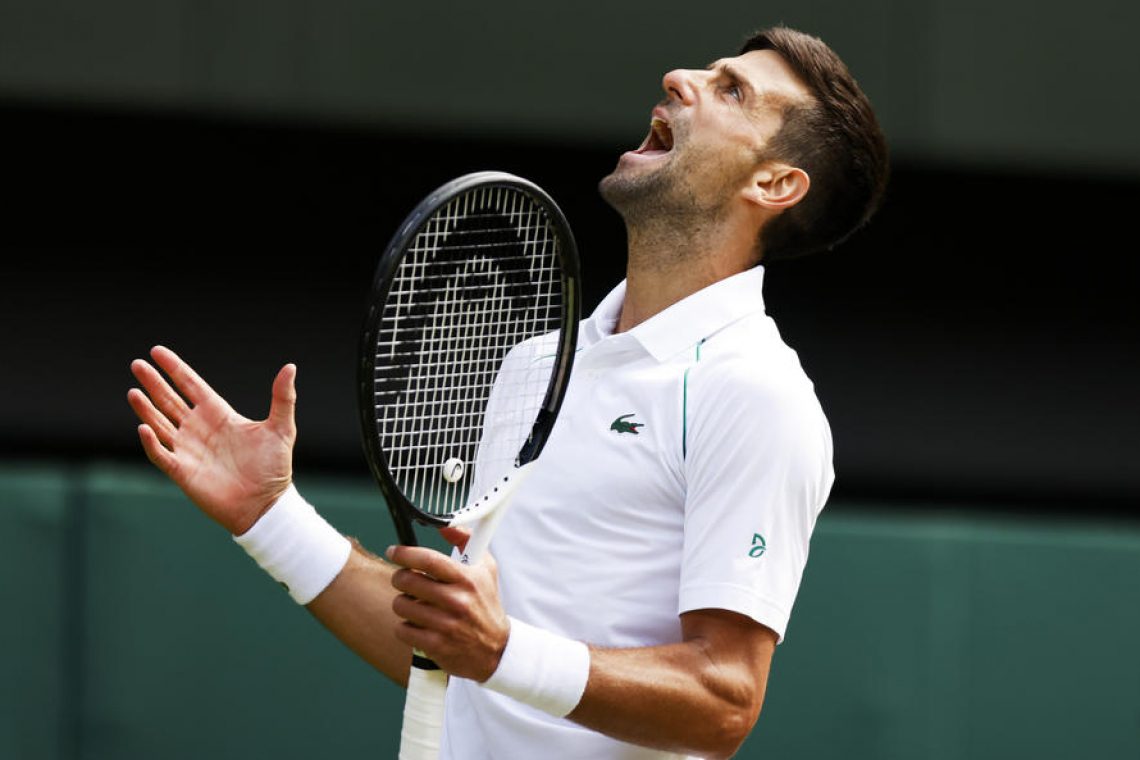 Đoković po zaostanku 0:2 v polfinalu Wimbledona