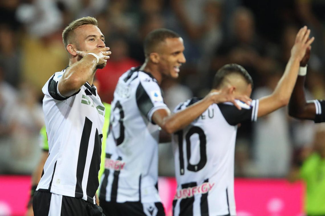 Udinese tudi z golom Lovrića visoko odpravil Romo