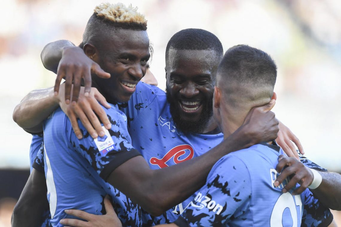 Osimhen in Kvarachelia junaka nove Napolijeve zmage