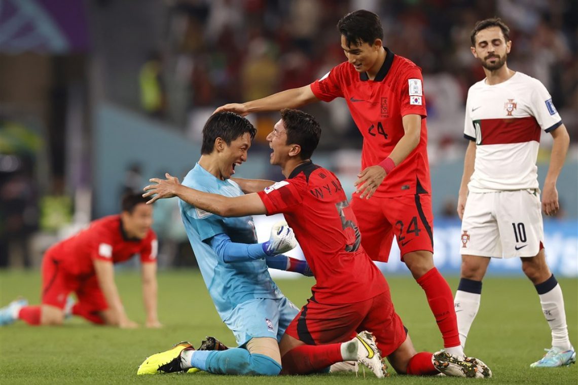 Korejci po zmagi nad Portugalci v osmino finala v Katarju
