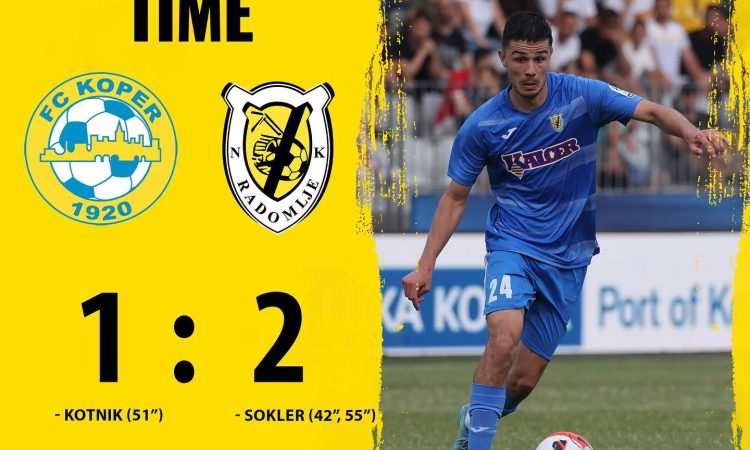 Koper - Kalcer Radomlje 1:2 (0:1)