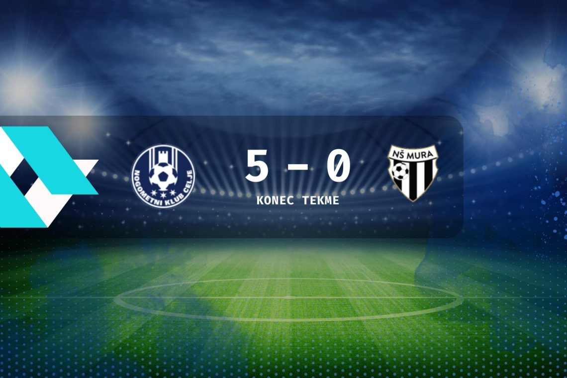 Nogometaši Celja so doma premagali Muro s kar 5:0