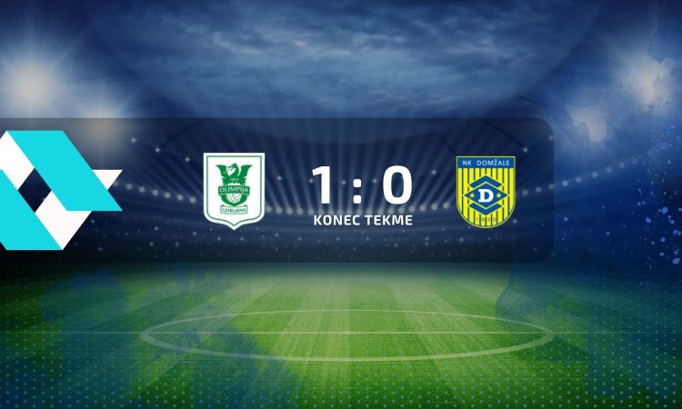 Nogometaši Olimpije so premagali Domžale z 1:0 