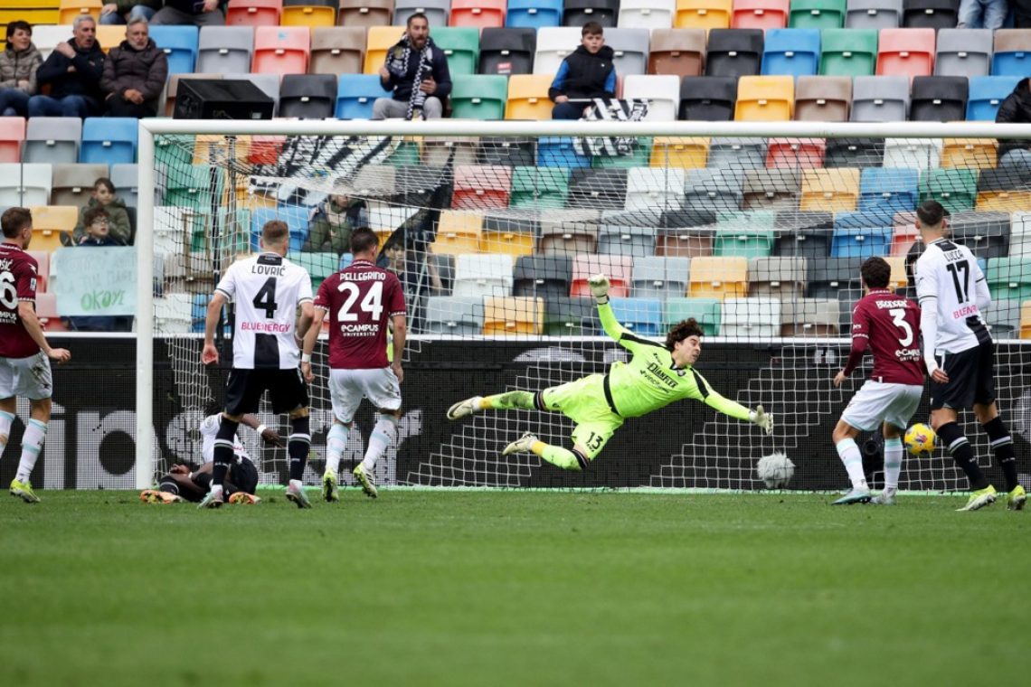 Udinese še do 15. neodločenega izida