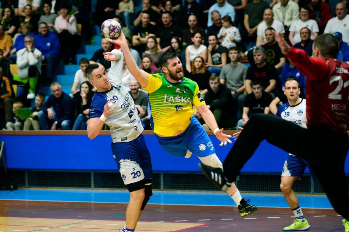 Rokometaši Celja Pivovarne Laško so v gosteh premagali Slovenj Gradec s 34:32
