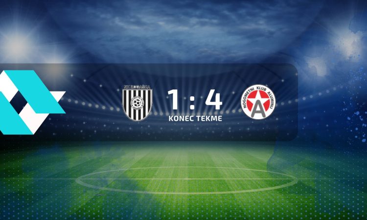 Nogometaši Rogaške so izgubili proti Aluminiju z 1:4