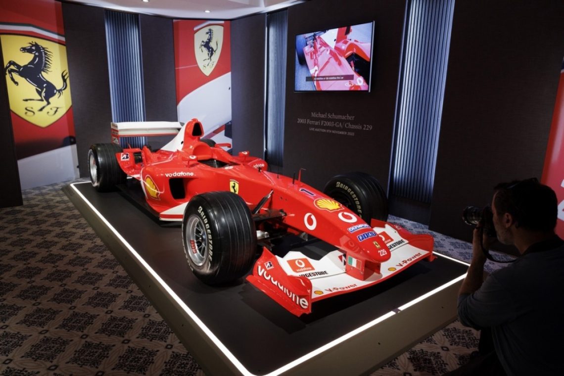Na dražbo Schumacherjev bolid Ferrari 248 F1
