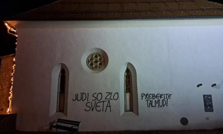 Sovražni napisi na fasadi mariborske sinagoge sprožili ogorčenje