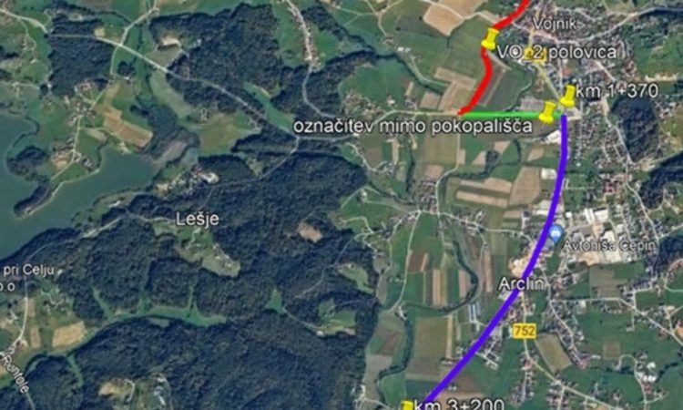 Načrtovana izgradnja kolesarske povezave Celje–Vojnik