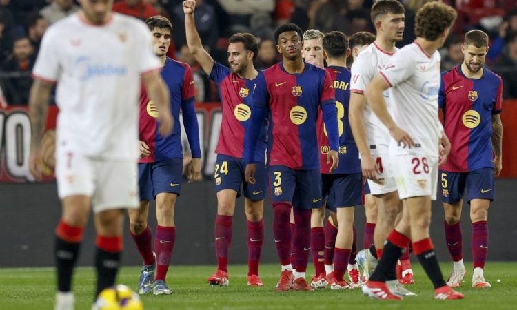 Barcelona po zmagi v Sevilli spet tik pod vrhom