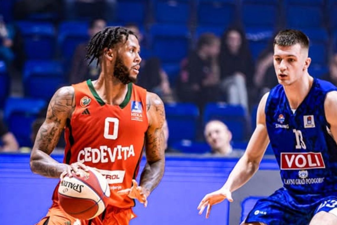 Košarkarji Cedevite Olimpije so v 21. krogu lige Aba izgubili z Budućnostjo z 78:95