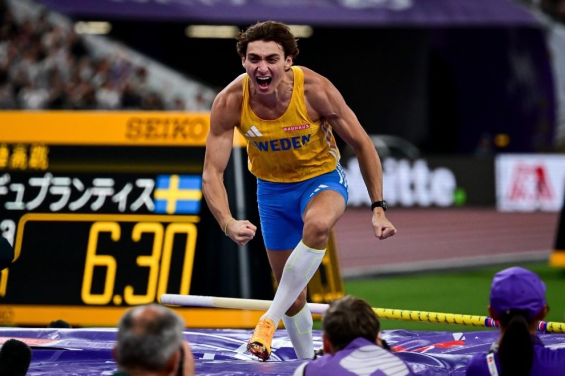 Duplantis tretji dan SP v atletiki izboljšal svoj svetovni rekord